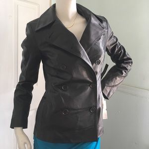 $796.00Elie Tahari Lambskin ultra soft Leather Jacket New